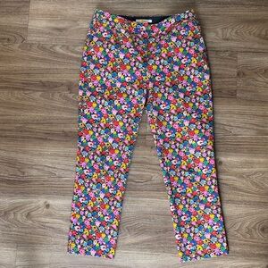 Boden Carrie Multicolor Floral straight Pants Size 6